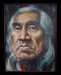 Original Painting Of Chief Dan George By Paul Ygartua