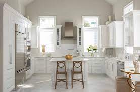 Grayish tones have this soothing and calming effect on people, thus combining this with white painted upper kitchen cabinets works wonders in any kitchen. What Color Should I Paint My Kitchen With White Cabinets 7 Best Choices To Consider Jimenezphoto