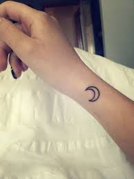 Half Moon Tattoo On Wrist Moon Tattoo Halfmoon Moon Tattoo Half Moon Tattoo Tattoos