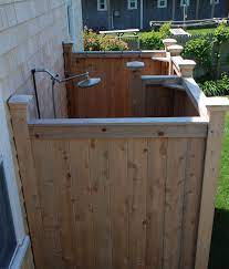 8 4x4 x 8' (length may vary according to terrain): Outdoor Shower Enclosure Cedar Showers Kits Outdoor Company