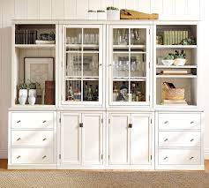 Epoxy basement floor paint ideas. Logan Glass Storage Cabinet Pottery Barn