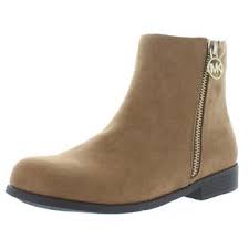 Michael Kors Emma Latica Girls Zipper Faux Suede Booties