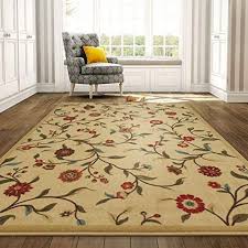 Ottomanson Otto Home Collection Garden Design Modern Area Rug Skid Non Slip Rubber Backing 98 L X 118 W 8 2 X Modern Area Rugs Ottomanson Rugs