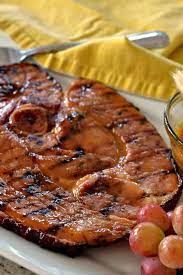 You always see extravagant meals advertised with whole hams and every side dish imaginable with large families gathered around the kitchen table. Ham Steak With Honey Mustard Glaze Small Town Woman