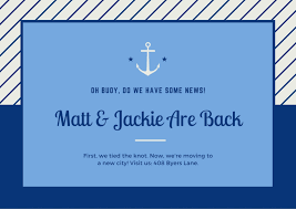 Change up the copy and font. Make Your Own Change Of Address Cards