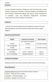 It all starts with attitude. Free 26 Hr Resume Templates In Ms Word Pages Pdf Ai Psd Pages Publisher Indesign Free Premium Templates