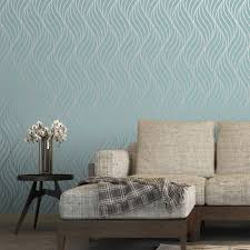 Shimmer Indulge Wallpaper Teal Silver 50031 In 2020 Teal Wallpaper Living Room Teal Living Rooms Teal Wallpaper