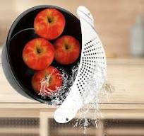 Hot vegetable water drainer Best Sale 1pc Pot Strainer Clip On Strainer For  Pots Pans And Bowls Kitchen Stainless Steel Pot Pan Drainer Practical ...
