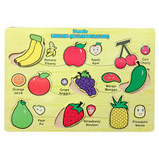Update daftar 100 nama buah dalam bahasa inggris buah pedia. Puzzle Gambar Buah Mengenal Nama Buah Bahasa Inggris Kayu Seru