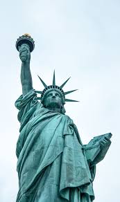 La liberté éclairant le monde) is a colossal neoclassical sculpture on liberty island in new york harbor within new york city, in the united states. Low Angle Photography Statue Liberty Monument Sculpture Art New York Piqsels
