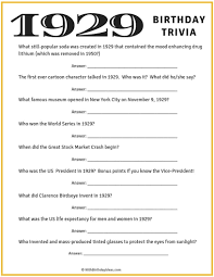 Here are 7 movie trivia questions for kids: 1929 Birthday Trivia Game 90th Birthday Invitations 90th Birthday 90th Birthday Parties