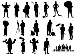 Working People Silhouette Vector Free Silhouette People Person Silhouette Silhouette Vector