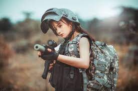 ป กพ นในบอร ด Girls Guns