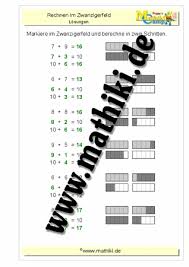Es gibt eine einfache regel, die du beachten musst. Schrittweise Addition Bis 20 Klasse 1 Mathiki De