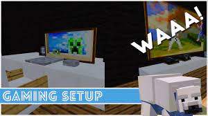 For all the gamers out there! Minecraft How To Make A Gaming Setup Youtube