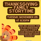 Thanksgiving Family Storytime (PreK-Gr. 2  - Richton Park Public Library, 22310 Latonia Ln Event Image