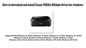 Install the driver by means of a double click on the.exe file you have downloaded and. Canon Pixma Mg6650 Driver And Software Downloads