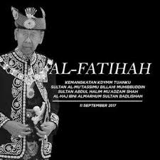 Sultan kedah, sultan sallehuddin almarhum sultan badlishah berangkat ke majlis bacaan yassin dan tahlil 40 hari kemangkatan almarhum tuanku abd halim muadzam shah berangkat sama, sultanah kedah, sultanah maliha tengku arif. Belasungkawa Mangkatnya Sultan Memerintah Kedah 59 Tahun Yayasan Dakwah Islamiah Malaysia