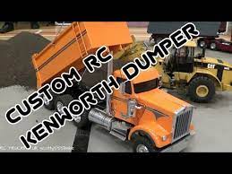 Based on a 1/14 tamiya semi truck kit. Rc Trucks Custom Tamiya Based Kenworth Tipper Truck Youtube