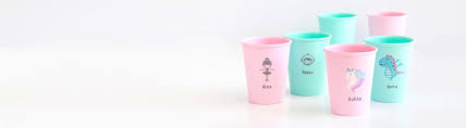 50 bicchierini monouso per caffè, rigati e in plastica riciclabile di colore marrone, personalizzati con il logo di 101caffe'. Bicchieri E Tazze Personalizzate Su Tutete