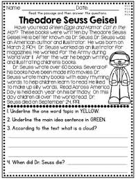 March Non Fiction Passages 2nd 3rd Dr Seuss Rainbows St Patrick S Day Reading Comprehension Passages Reading Passages 2nd Grade Reading