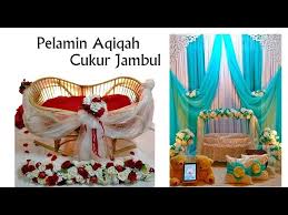 Dia mengadakan majlis akikah & cukur jambul anak sulungnye.cik puteri aina humaira. Pelamin Aqiqah Cukur Jambul Youtube