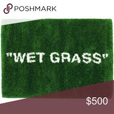 New Ikea X Virgil Abloh Wet Grass Rug Off White Grass Rug Wet Colorful Decor