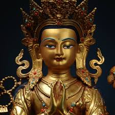 Bronze Buddha Statue-shadakshari Lokeshvara Buddha-antique