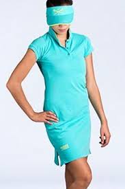 Womens Golf Outfit I Sky Blue Dress Designer Label Fgthg