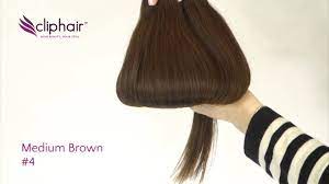 These caramel highlights bring some life to the front of the hair. Colour 4 Medium Brown By Cliphair Co Uk Youtube