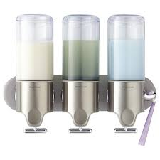Simplehuman Wall Mounted Shampoo Soap Dispensers Soap Dispensers Simplehuman Shower Organization