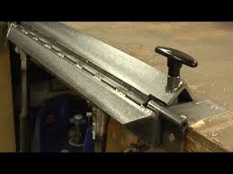 Making An Inset Bench Metal Folder Brake Youtube In 2020 Sheet Metal Bender Sheet Metal Fabrication Metal Work Bench