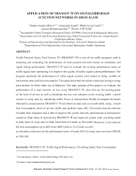 Visit this page for more info. Pdf Application Of Transyt 7f On Signalized Road Junction Networks In Shah Alam Amsori Muhammad Das And Amiruddin Bin Ismail Academia Edu
