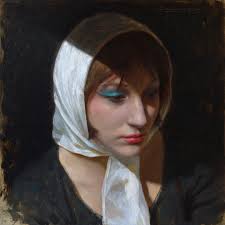 In the studio with Rae Perry aka @thornfield.art while she varnishes new  works for Arcadia Contemporary's annual "Five and Under" exhibition.⁠ .⁠  "Five and Under" is one of our largest and most