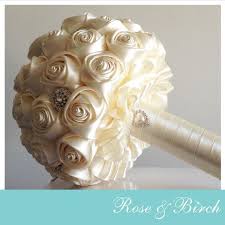 Etsy, wedding bouquets, handmade satin roses. Pin On Bridesmaids