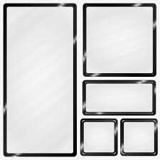 Black Metallic Frame Glass Effect Rectangle Clipart Frame Metallic Png And Vector With Transparent Background For Free Download Metal Frame Frame Black And White Background