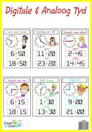 Analogue Digital Time Flash Learn Homeschool Math Learning Math School Posters
