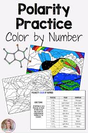 Polarity Worksheet And Color By Number Science Teaching Resources Middle School Science Resources High School Science Teacher