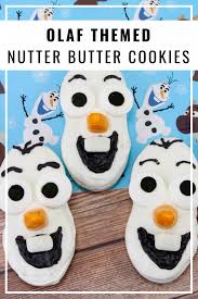 These cookies also make great gifts for friends. Frozen Themed Nutter Butter Olaf Cookies Recipe