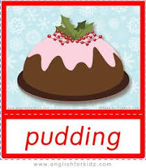 Pudding Christmas Food Flashcard Flashcards Food Flashcards Teach English To Kids