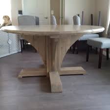 Some people prefer dark wood to white wood, and you can purchase the legs to complete the task. Round Farmhouse Style Table Ana White