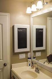 In Search Of How To Update An Old Medicine Cabinet With A Custom Frame In Search Of Bathroom Cabinet Makeover Medicine Cabinet Makeover Cabinet Makeover Diy