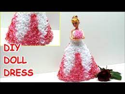 Is there an easy way to make a doll dress? How To Make A Princess Prom Doll Dress Diy From Tissue Paper Doll Dress Fun Youtube Doll Dresses Diy Doll Dress Paper Doll Dress