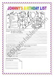 An extensive list of gift ideas for women turning 60! Birthday List Present Simple Esl Worksheet By Teach75