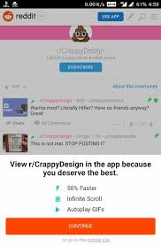 Check spelling or type a new query. Clicking On Continue Takes U To Play Store App Store To Download The Reddit App While Using Reddit On Mobile Phone Browser Assholedesign