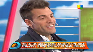 Fernando se enteró por una pelotita de tenis que su ex le fue infiel