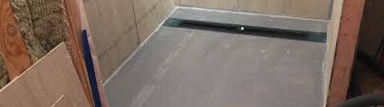 The membrane should extend up the wall 9 to 12 inches on. Linear Drain Showerslope Kbrs Shower Systems