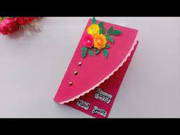 Adding flowers for any occasion will make the greeting card more apt. Beautiful Handmade Happy New Year 2019 Card Idea Diy Greeting Cards For New Year Youtube New Year Cards Handmade Cards Handmade Card Design Handmade