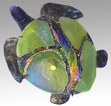 Moon Sea Turtle By Karen Ehart Art Glass Wall Sculpture Artful Home Glass Wall Art Turtle Art Sea Turtle Art