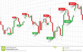 forex trade signals vector illustration stock vector